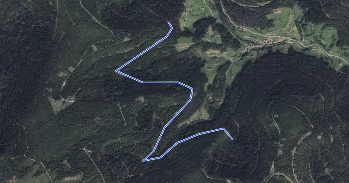Маршрут Am Wolfenberg - Kleiner Absbach на спутниковом снимке