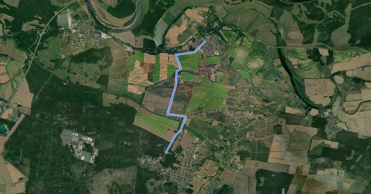 Маршрут Amalienweg на спутниковом снимке