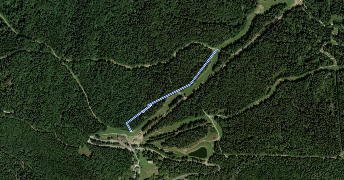 Маршрут Amerika trail на спутниковом снимке