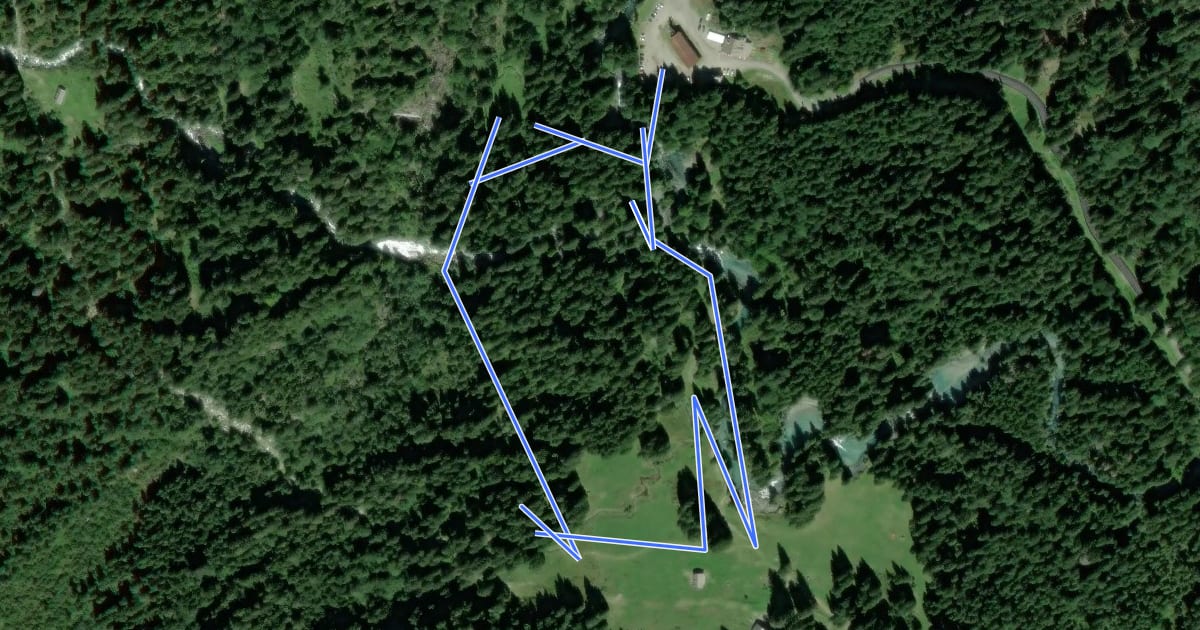 Маршрут Amolacqua на спутниковом снимке