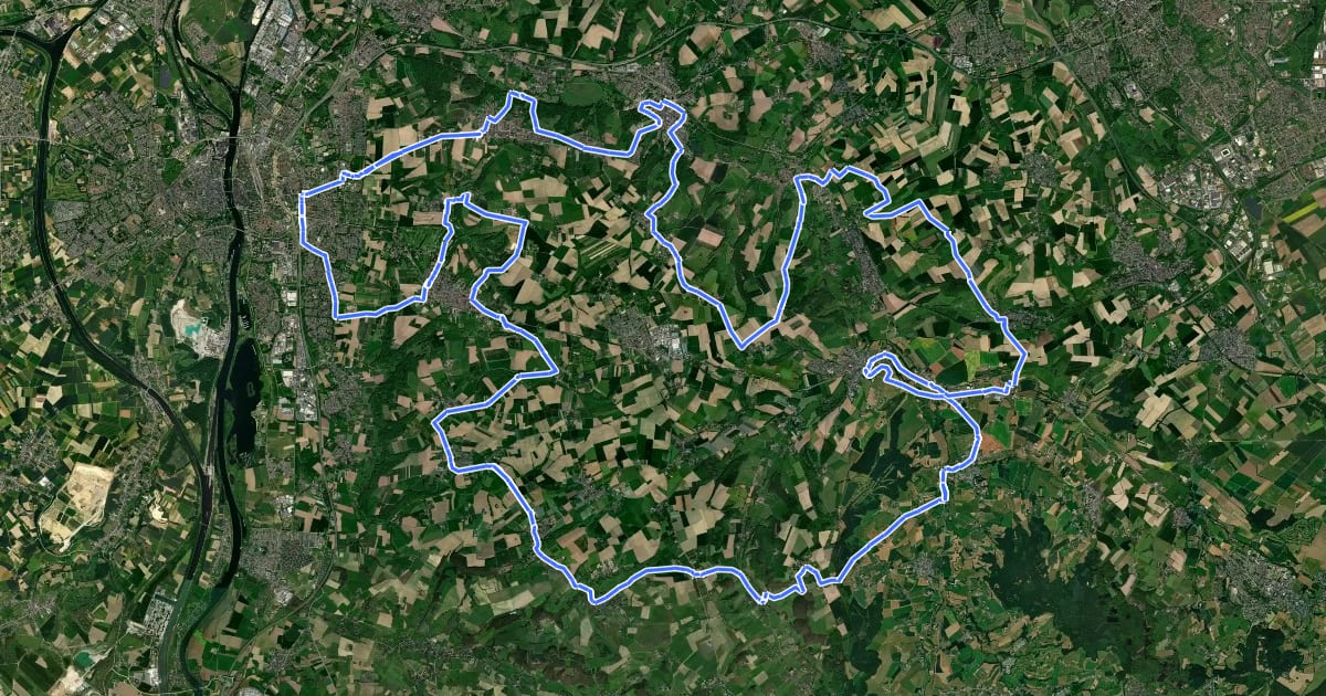 Маршрут Amstel Gold Race 365 lus 3 на спутниковом снимке
