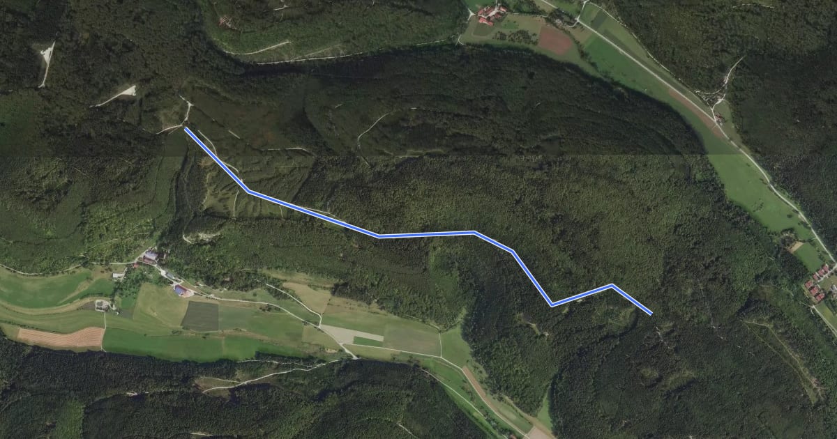 Маршрут Amtenhauser Berg - Mettenberg на спутниковом снимке