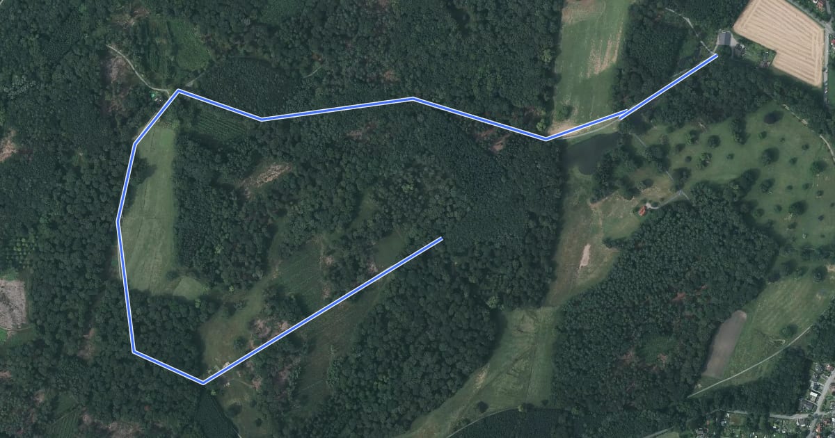 Маршрут An der Ziegenweide Rundweg A3 на спутниковом снимке