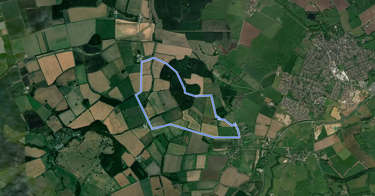 Маршрут Ancient History & Agriculture Walk (Formerly the Orange Walk) на спутниковом снимке