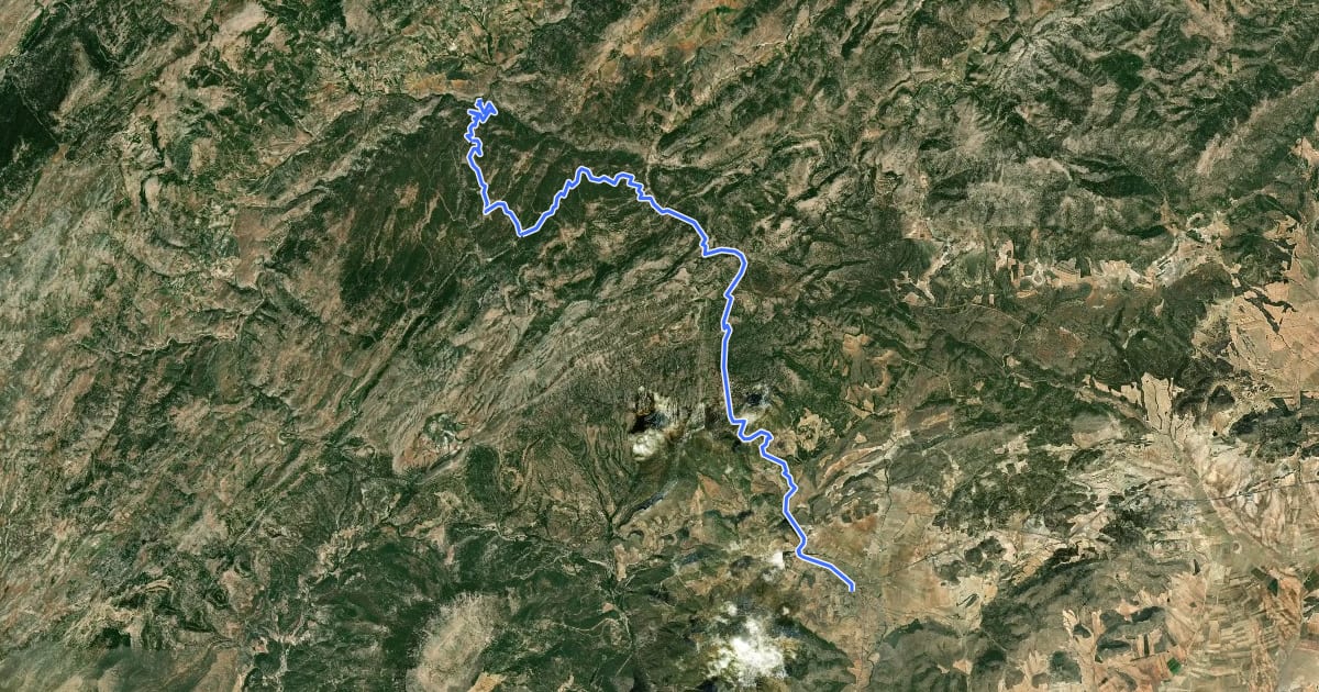 Маршрут Andalucía - North Route (Província de Granada) на спутниковом снимке
