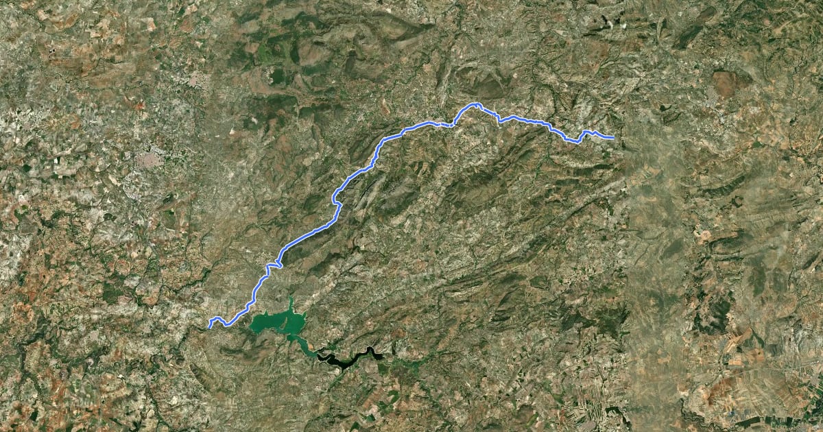 Маршрут Andalucía - North Route (Provincia de Córdoba) на спутниковом снимке
