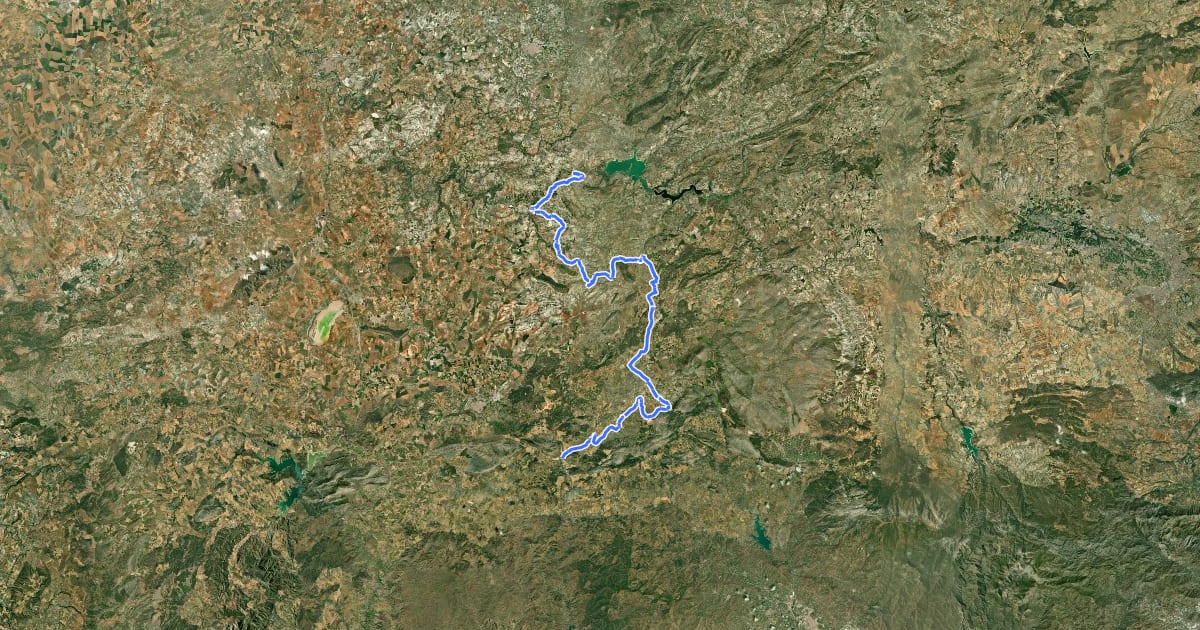 Маршрут Andalucía - North Route (Provincia de Málaga) на спутниковом снимке
