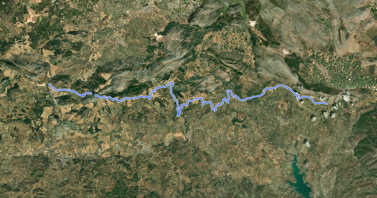 Маршрут Andalucía - South Route (Provincia de Málaga) на спутниковом снимке