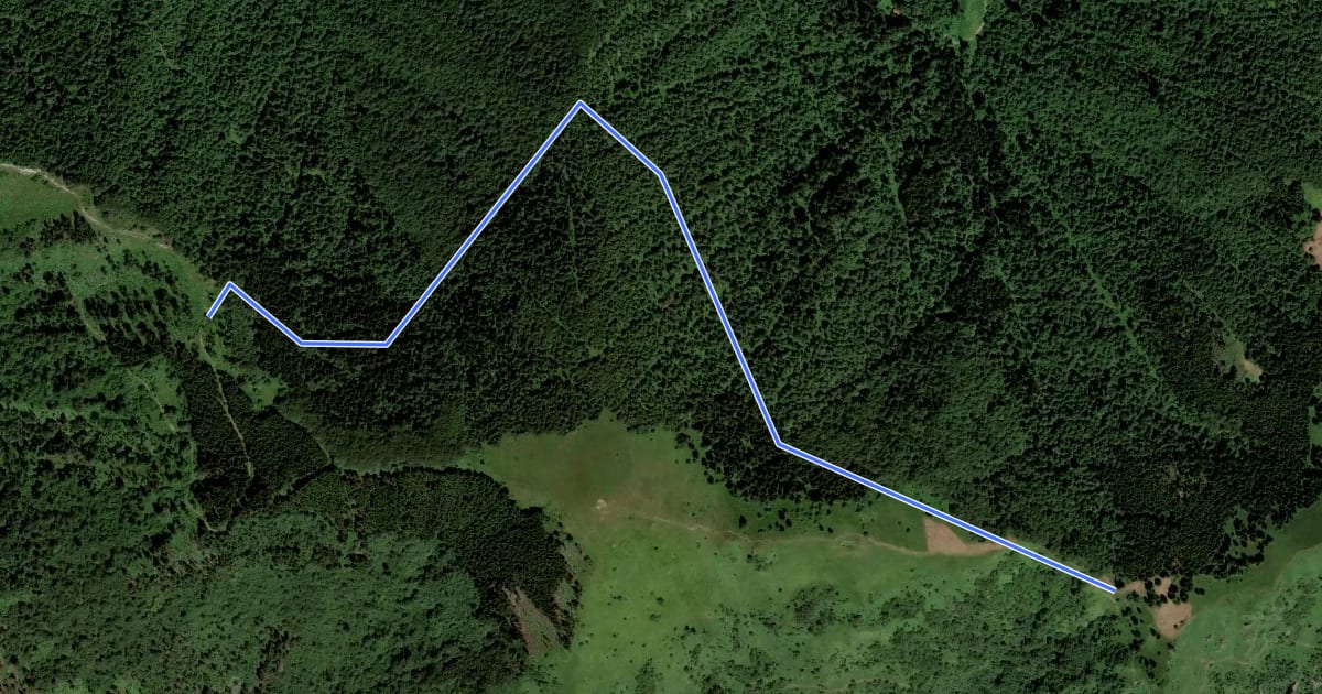Маршрут Anello Col De Moi (variante) на спутниковом снимке