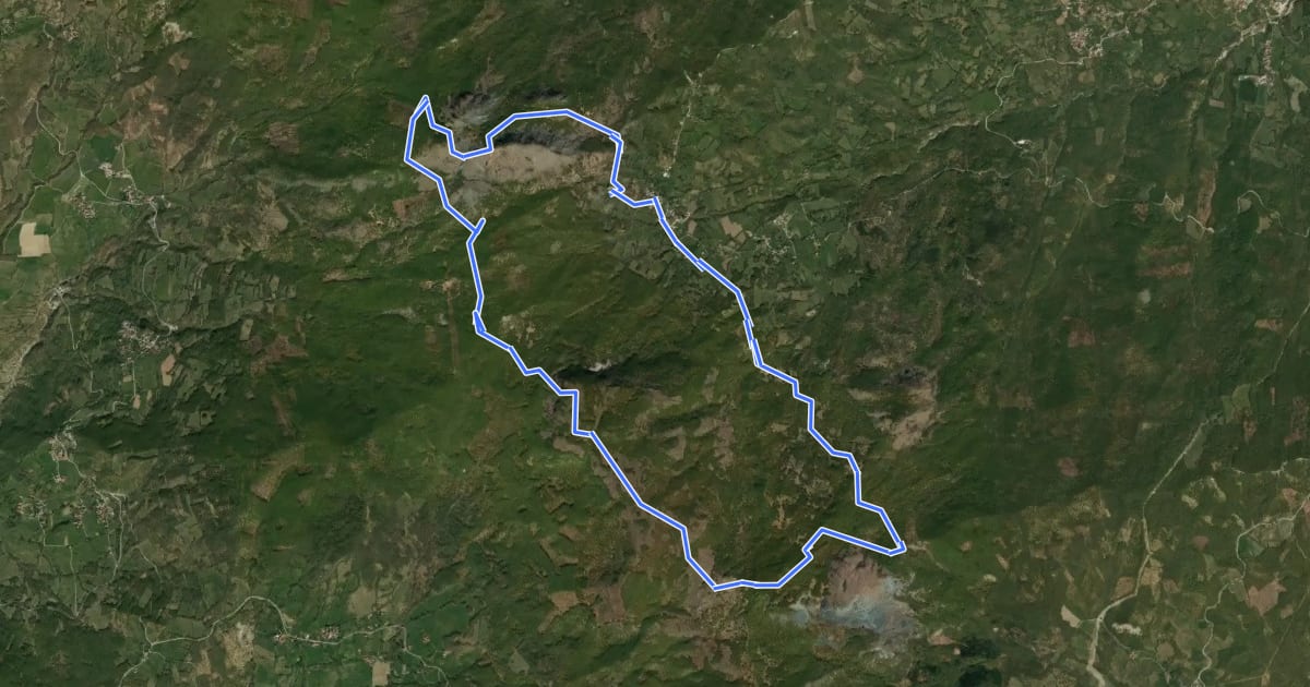 Маршрут Anello del Monte Lama на спутниковом снимке