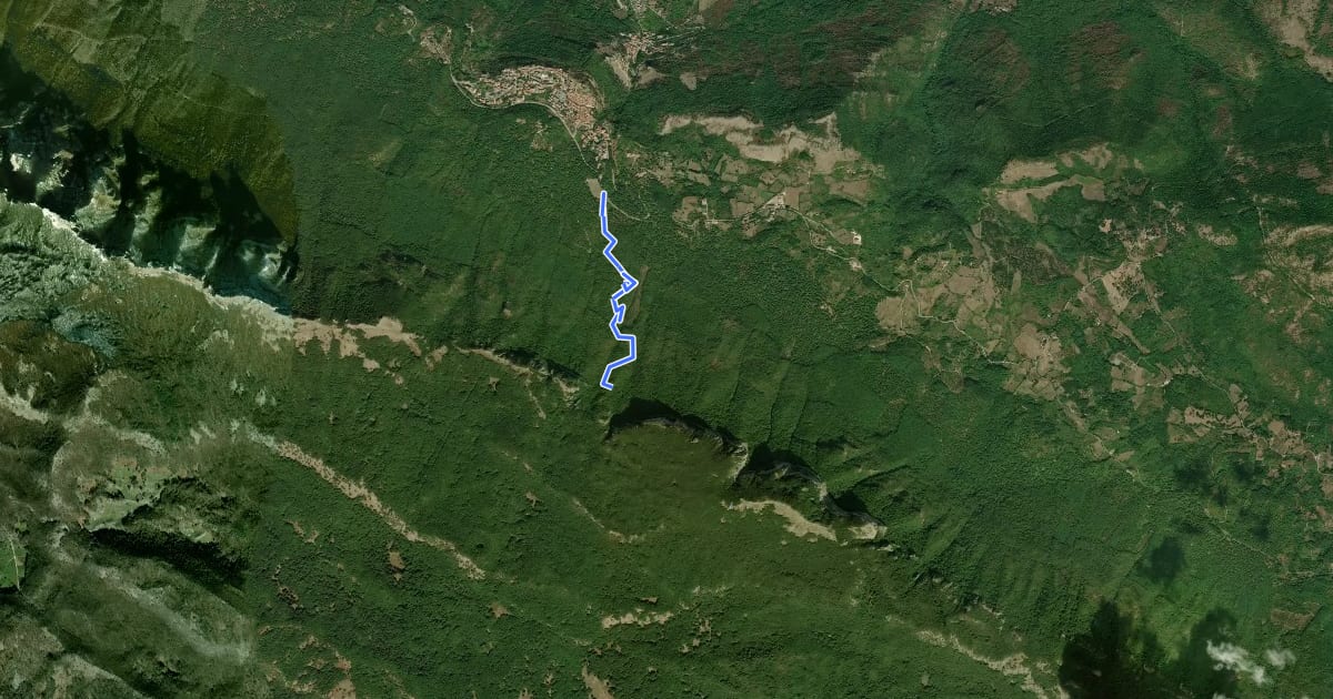 Маршрут Anello del Monte Panormo на спутниковом снимке