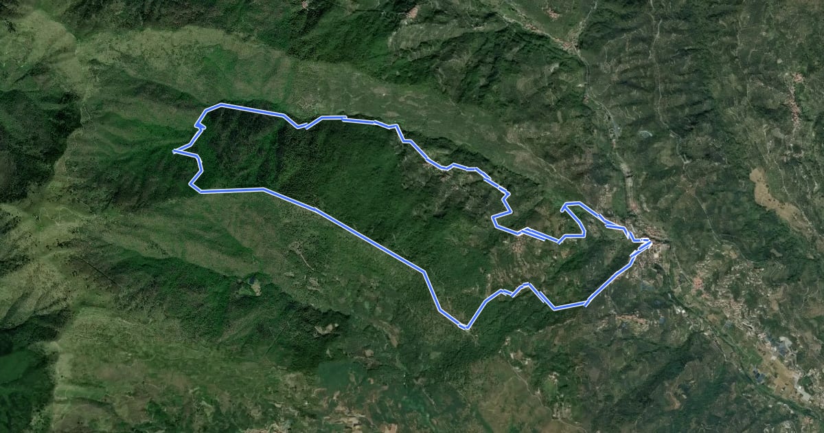 Маршрут Anello delle borgate di Dolcedo e del suo bosco comunale на спутниковом снимке