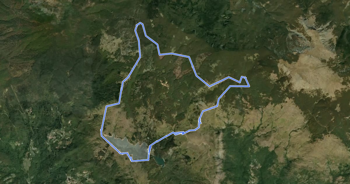 Маршрут Anello delle Moglie на спутниковом снимке