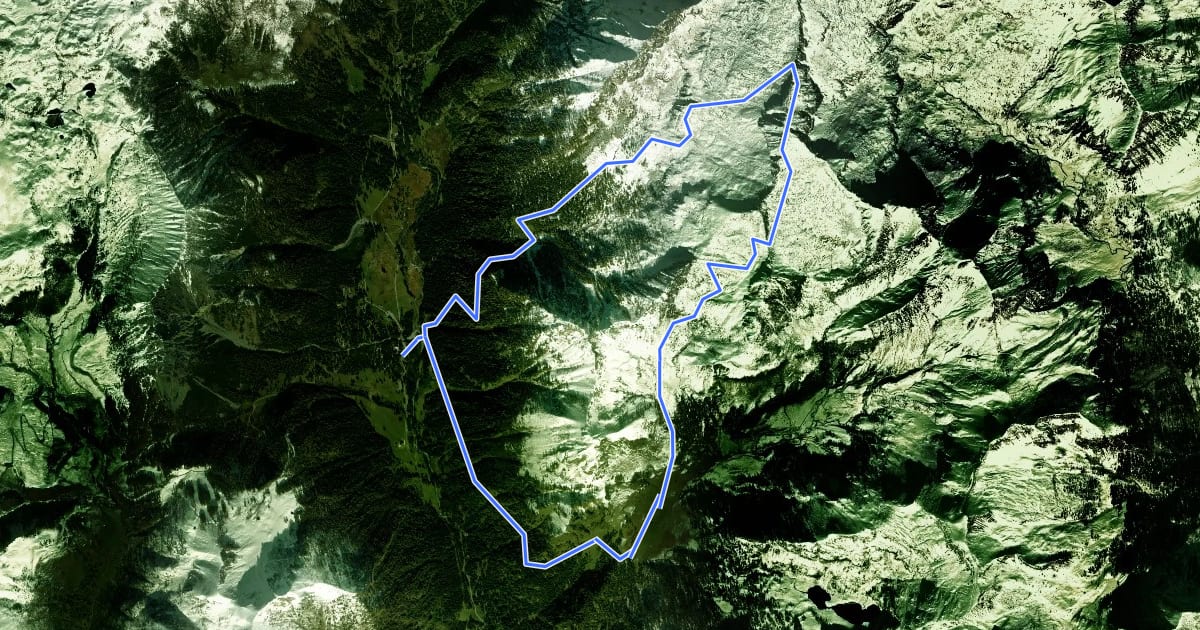 Маршрут Anello di Monte Bruffione на спутниковом снимке
