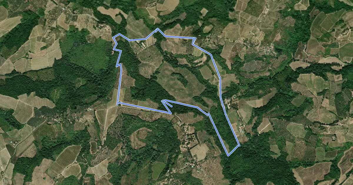 Маршрут Anello di Santa Caterina на спутниковом снимке