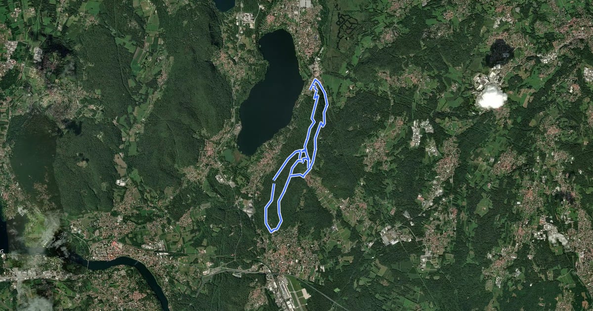 Маршрут Anello Monte San Giacomo на спутниковом снимке
