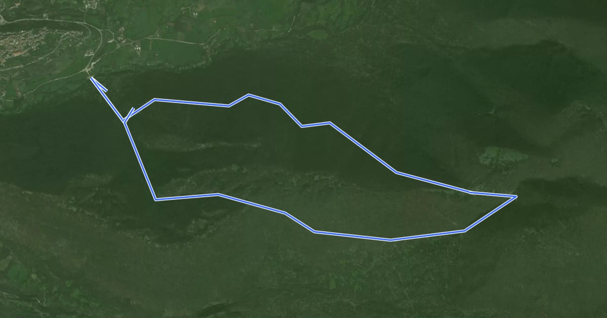Маршрут Anello Ponte San Teodoro на спутниковом снимке