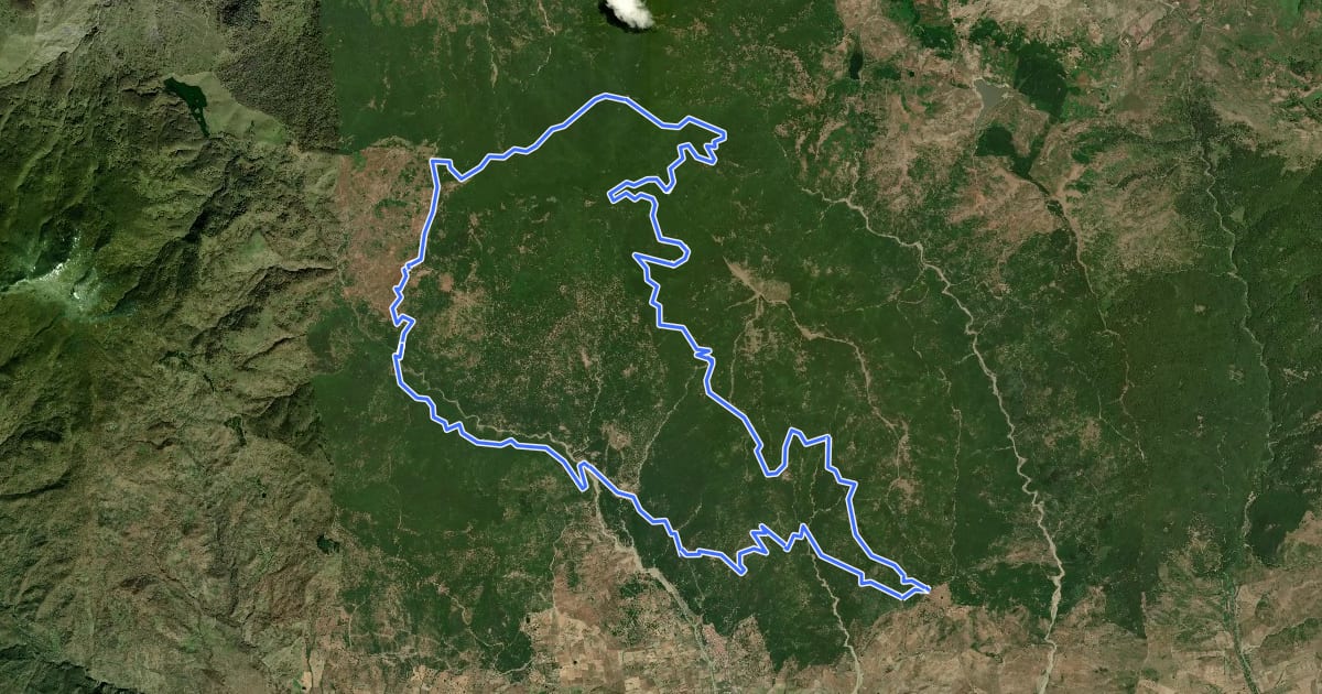 Маршрут Anello Segheria-Serra del Re на спутниковом снимке