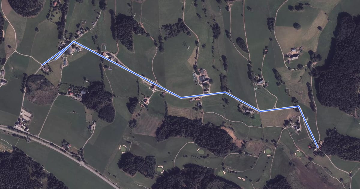 Маршрут Ankenhof - Oberaltenweg на спутниковом снимке