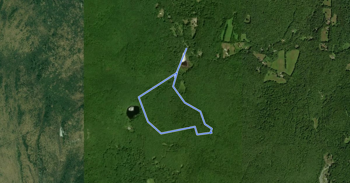 Маршрут Anne Stokes Loop Trail на спутниковом снимке