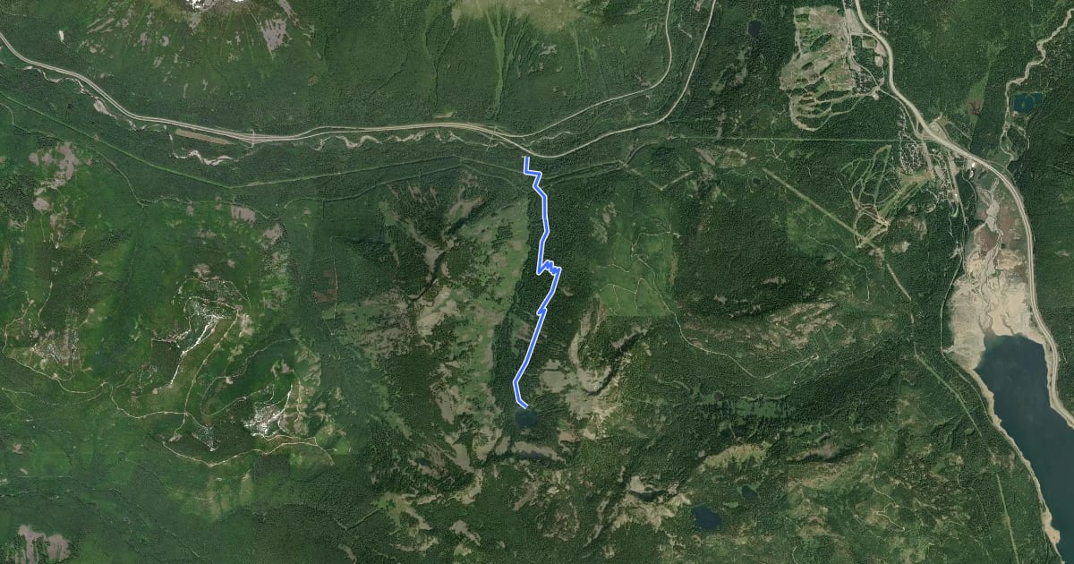 Маршрут Annette Lake Trail на спутниковом снимке