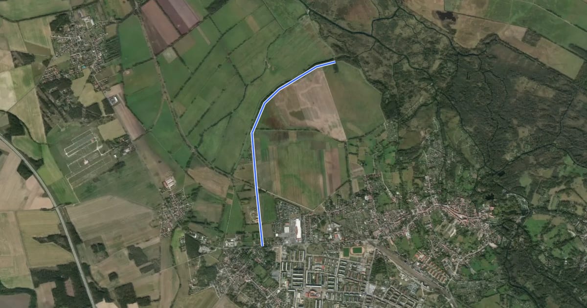 Маршрут Anschluß Wanderweg E 10 на спутниковом снимке