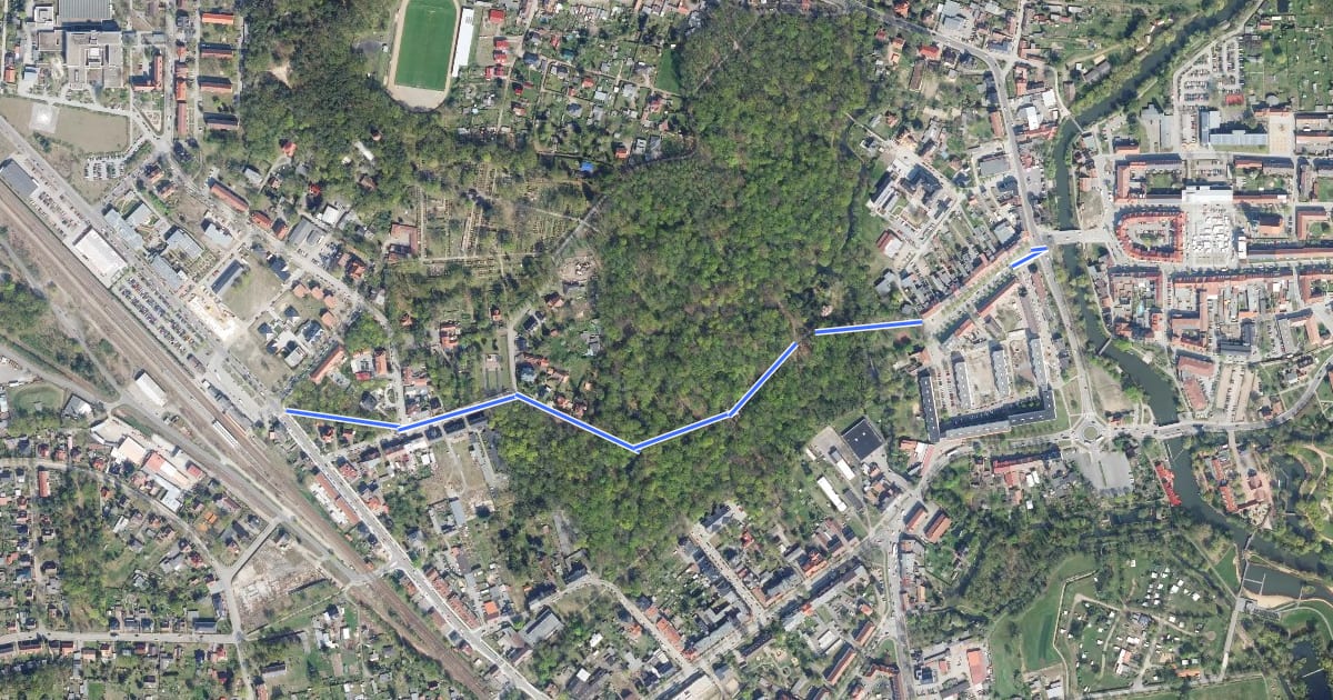Маршрут Anschlußwanderweg E10 на спутниковом снимке