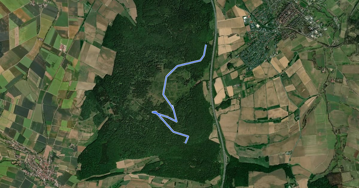 Маршрут Anschlussweg "Bärenberg-Turm" des HWGHV на спутниковом снимке