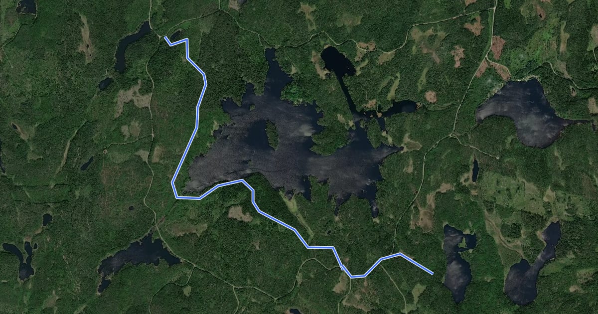 Маршрут Anslutningsleden на спутниковом снимке