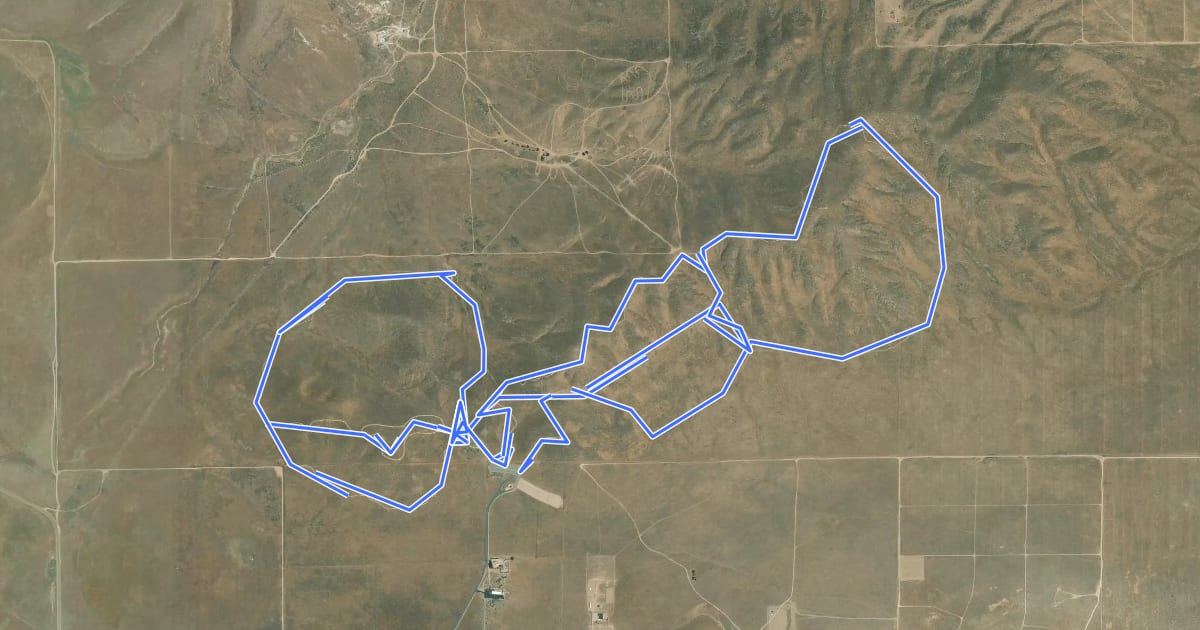 Маршрут Antelope Loop Trail на спутниковом снимке