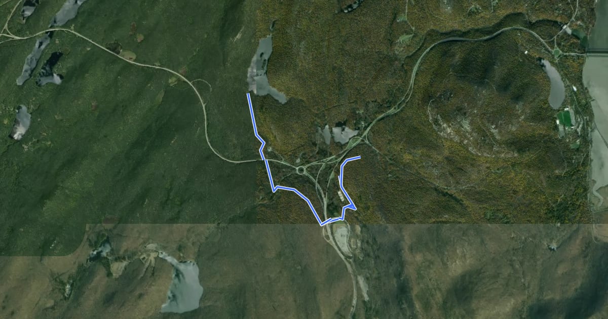 Маршрут Anthony Wayne Trail на спутниковом снимке