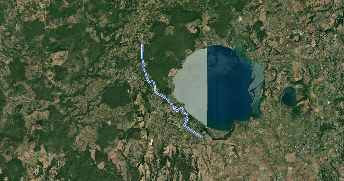 Маршрут Antica Via Clodia Tappa 11 на спутниковом снимке