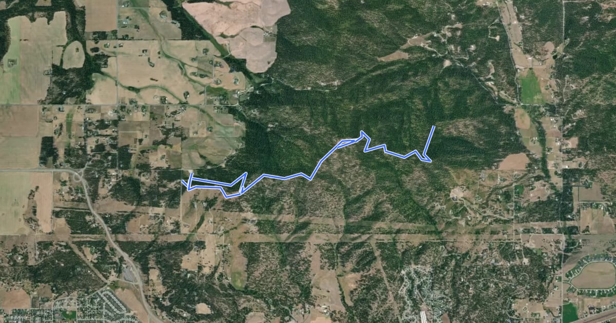 Маршрут Antoine Summit Trail на спутниковом снимке