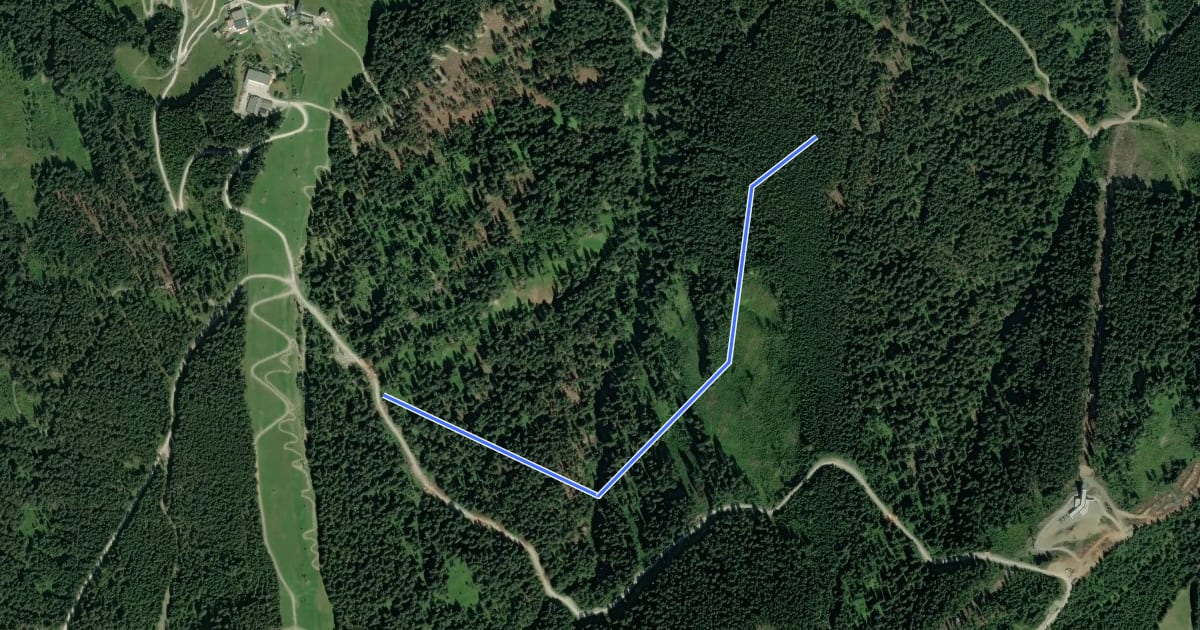 Маршрут Antonius Trail на спутниковом снимке