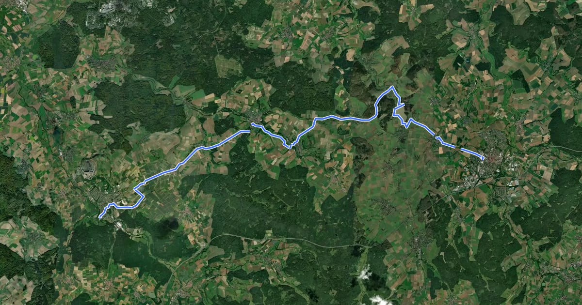 Маршрут Antriftsee-Tour на спутниковом снимке
