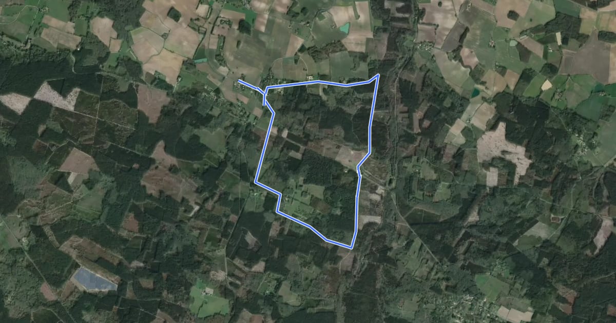 Маршрут Anzex, la promenade de Pèleperdrix (7,9 km, balisage jaune) на спутниковом снимке
