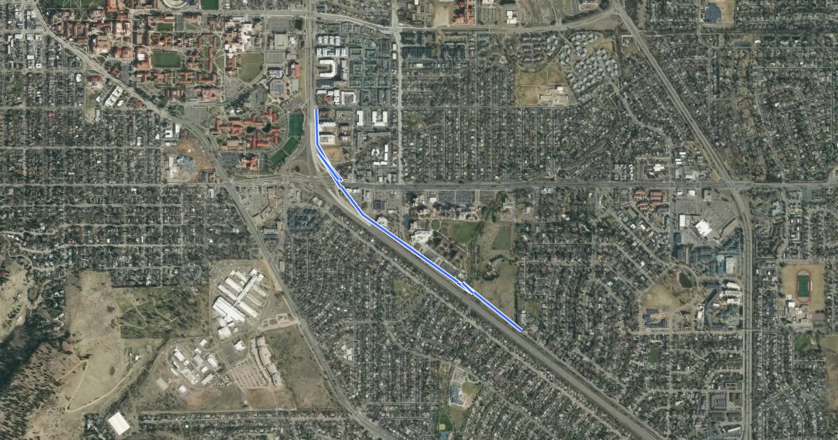 Маршрут Apache Trail на спутниковом снимке