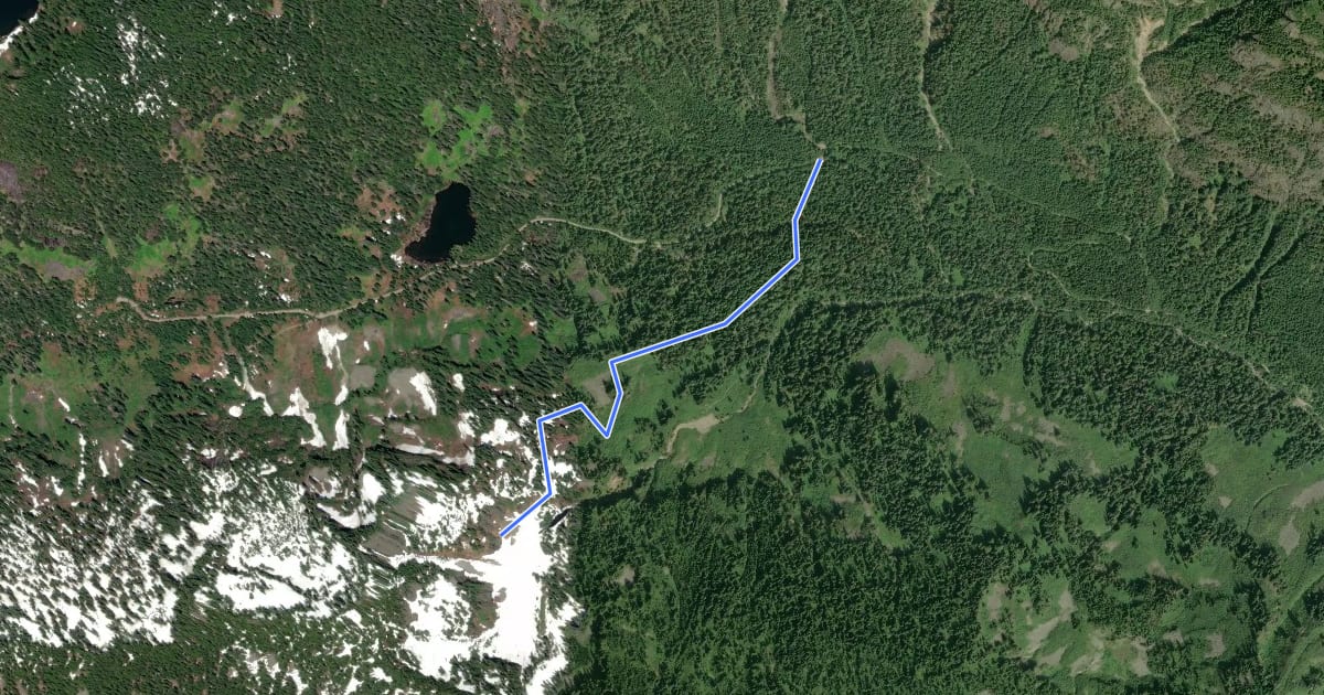 Маршрут Apex Mine Trail на спутниковом снимке