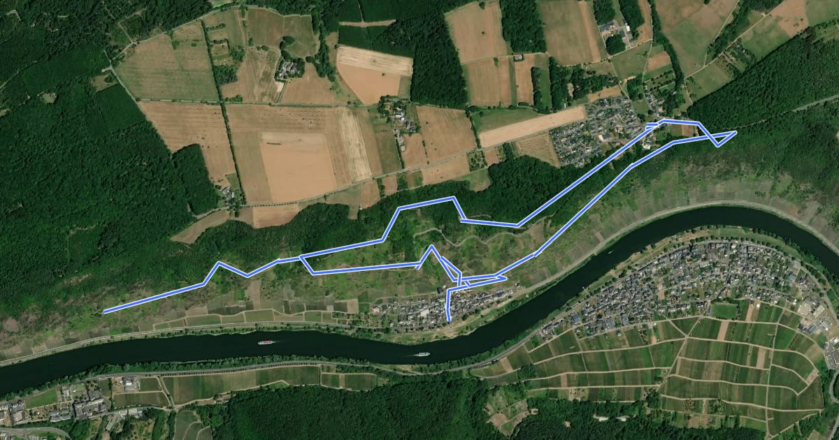 Маршрут Apolloweg на спутниковом снимке