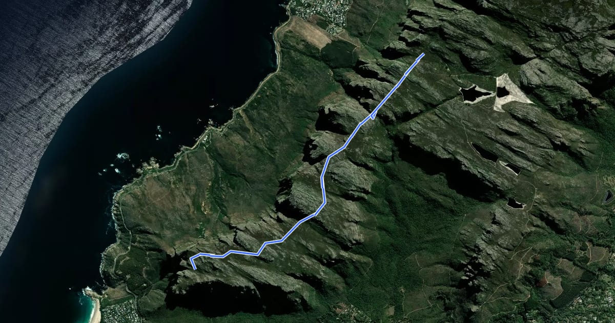 Маршрут Apostles Path на спутниковом снимке