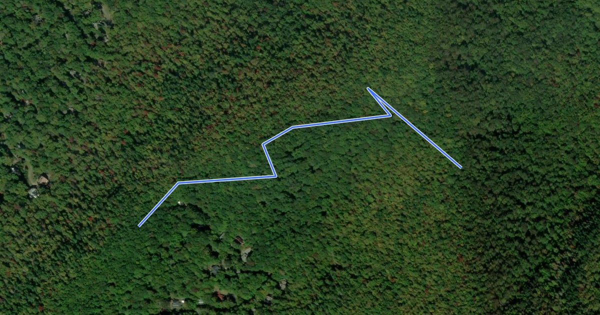 Маршрут Appalachian Way на спутниковом снимке