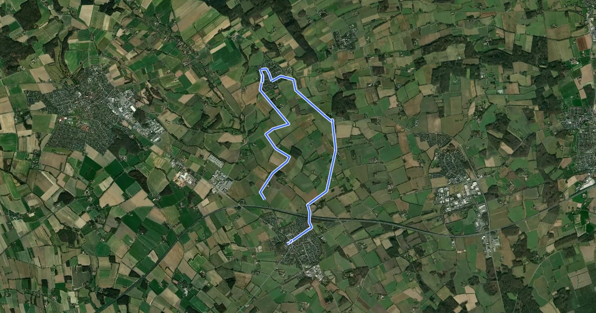 Маршрут Appelhülsen Rundweg A3 на спутниковом снимке
