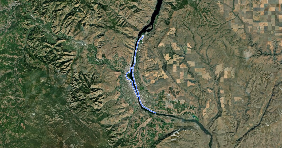 Маршрут Apple Capital Recreation Loop Trail на спутниковом снимке