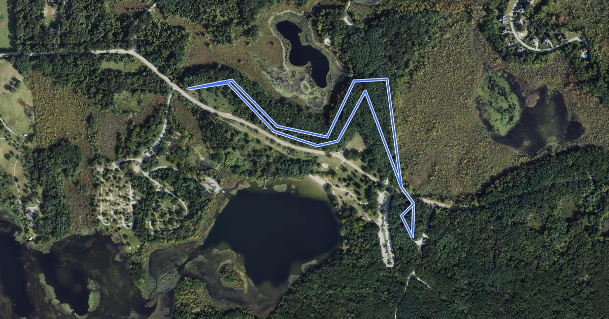 Маршрут Appleton Lake Loop на спутниковом снимке