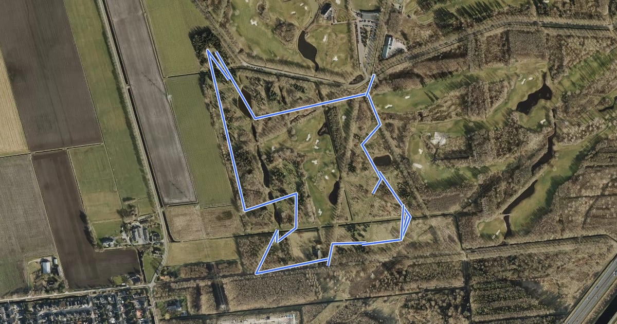 Маршрут Arboretum Assen на спутниковом снимке