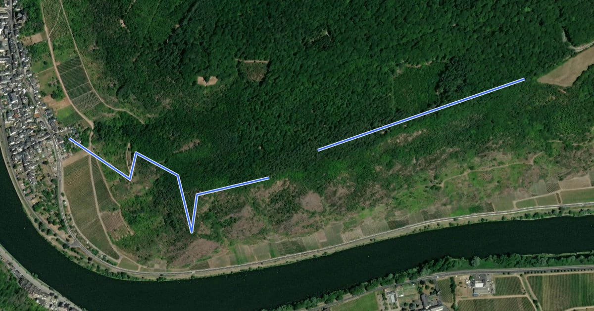 Маршрут Archäologischer Wanderweg на спутниковом снимке