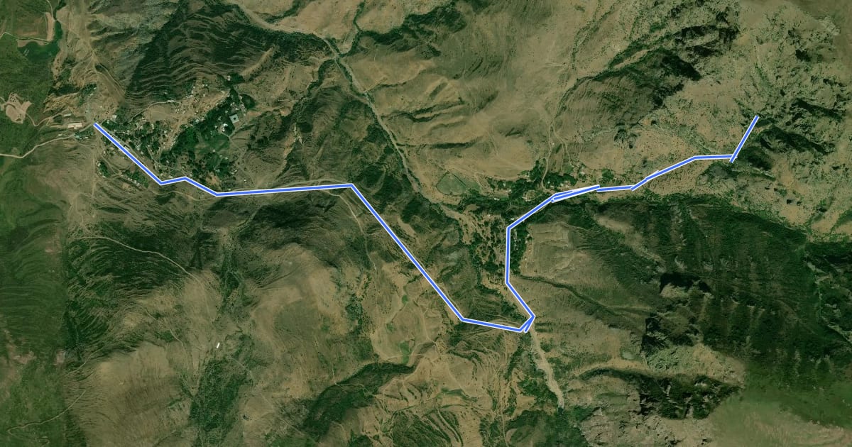 Маршрут Arch Trail (Gomk – Arch Trail) на спутниковом снимке