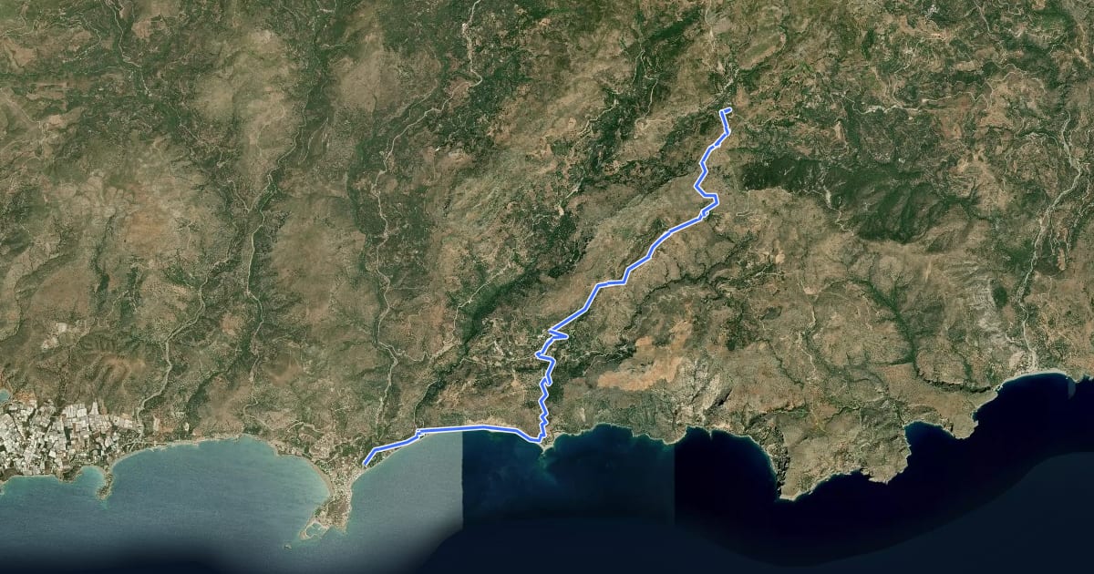Маршрут Archaeological route of Kantanos-Selino - Day 1 на спутниковом снимке