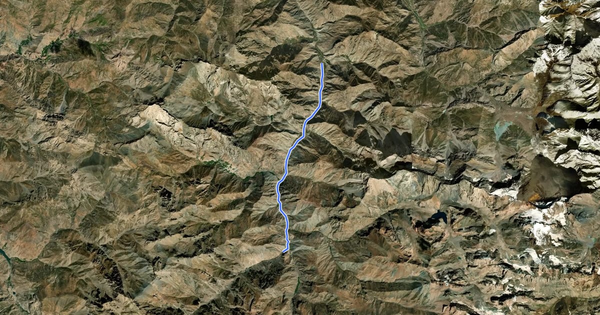Маршрут Archamaidan river на спутниковом снимке