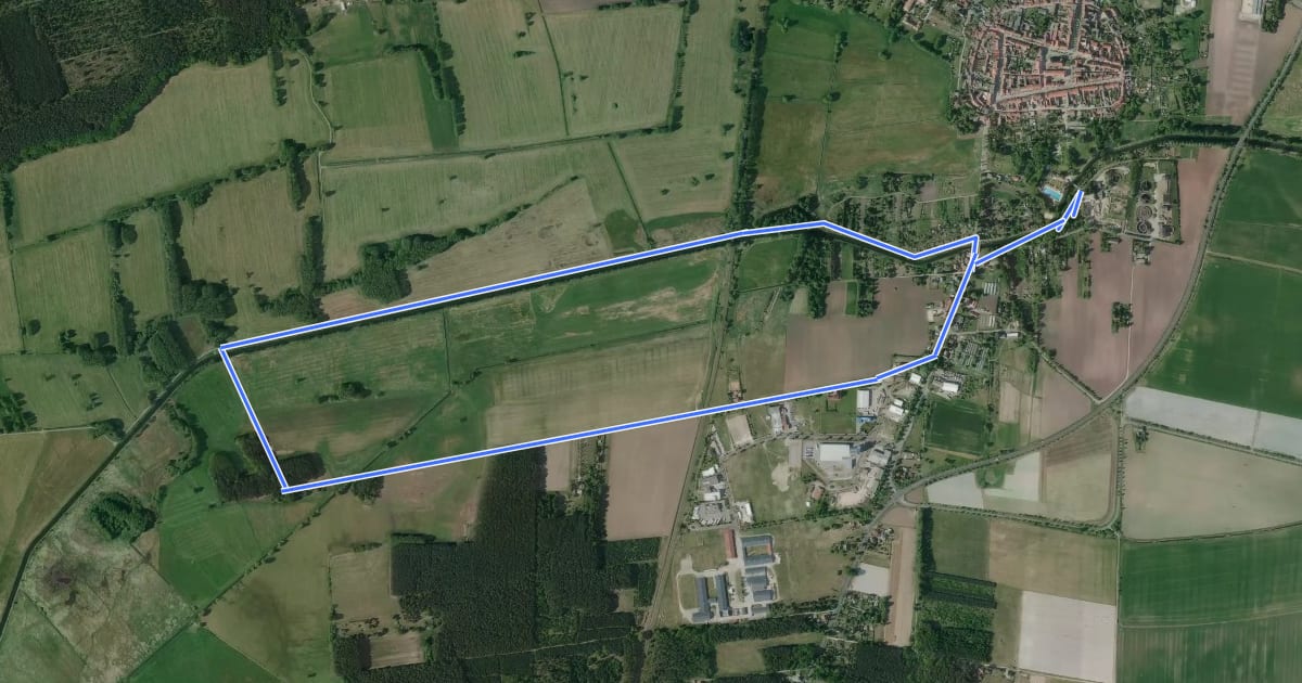 Маршрут Archenrundweg на спутниковом снимке